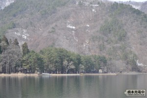 木崎湖湖畔