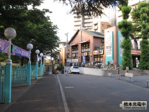 豊島園入口手前の道路